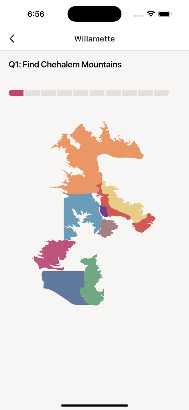 Willamette Valley map quiz